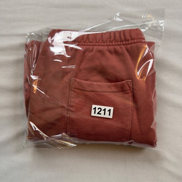 Champion Reverse Weave Joggers Rust Terracotta Fleece Sweatpants GF884 Womens M - Picture 8 of 8